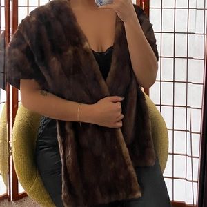 Vintage Mink Fur Wrap